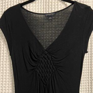 Black Banana Republic T-Shirt with Diamond Design - XS